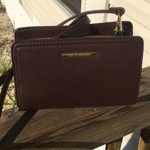 Steve Madden Plum/Brown satchel